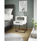 CUDRO I. éjjeliszekrény fehér színben