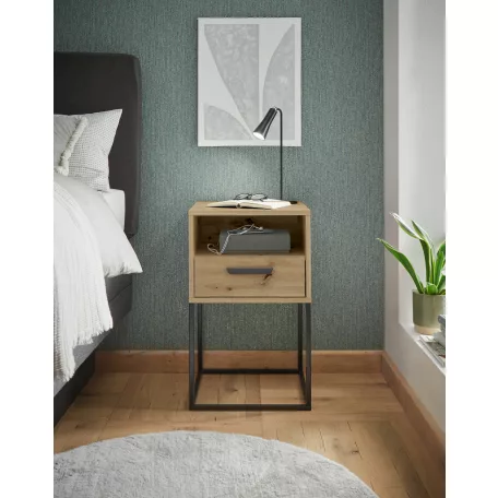 CUDRO I. éjjeliszekrény artisan tölgy színben