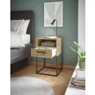 CUDRO I. éjjeliszekrény artisan tölgy színben