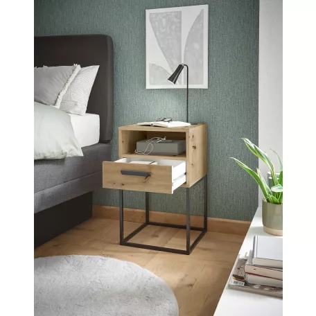 CUDRO I. éjjeliszekrény artisan tölgy színben