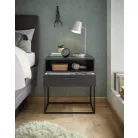 CUDRO II. éjjeliszekrény fekete színben