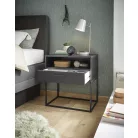 CUDRO II. éjjeliszekrény fekete színben