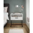 CUDRO II. éjjeliszekrény fehér színben