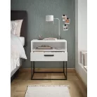CUDRO II. éjjeliszekrény fehér színben