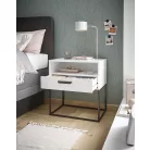CUDRO II. éjjeliszekrény fehér színben