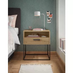 CUDRO II. éjjeliszekrény artisan tölgy színben