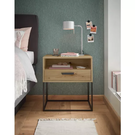 CUDRO II. éjjeliszekrény artisan tölgy színben