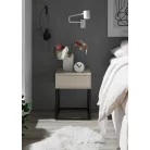 MARLE I. éjjeliszekrény kasmír színben 40 cm