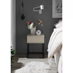 MARLE I. éjjeliszekrény kasmír színben 40 cm