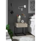 MARLE I. éjjeliszekrény kasmír színben 40 cm