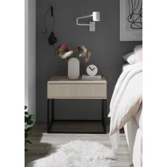 MARLE II. éjjeliszekrény kasmír színben 60 cm