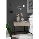 MARLE II. éjjeliszekrény kasmír színben 60 cm