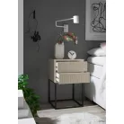 MARLE III. 2 fiókos éjjeliszekrény kasmír színben 40 cm