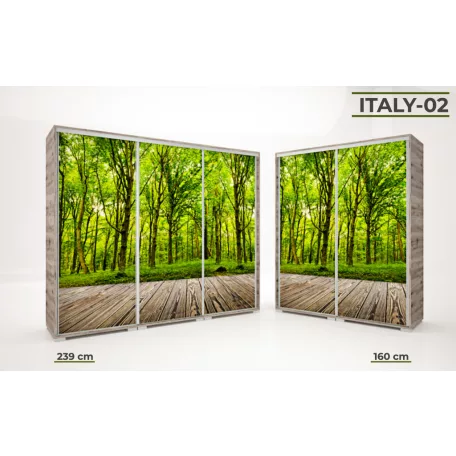 Italy Style gardrób szekrény 160 cm