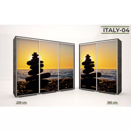 Italy Style gardrób szekrény 239 cm