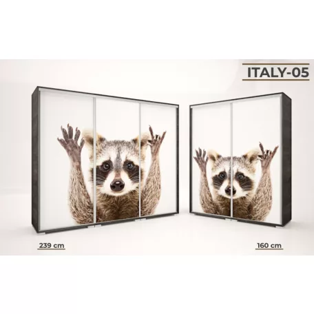 Italy Style gardrób szekrény 239 cm