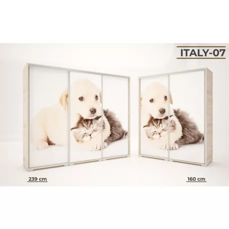 Italy Style gardrób szekrény 239 cm