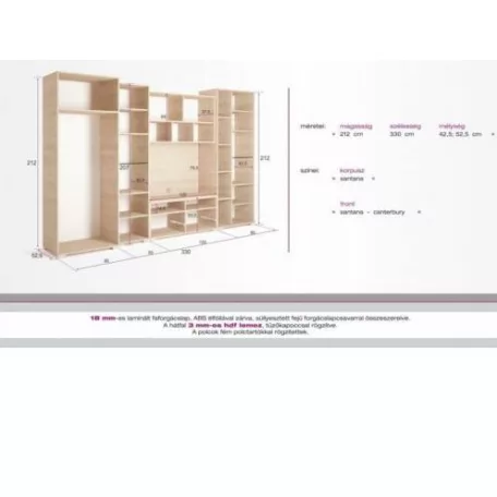 Atlanta szekrénysor