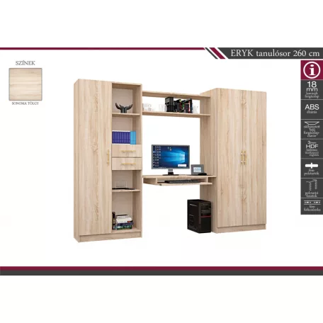 Eryk tanulósor 260cm