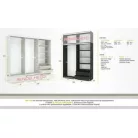 Bangkok tolóajtós gardrób 160 cm