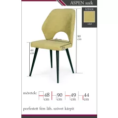Aspen szék zöld színben
