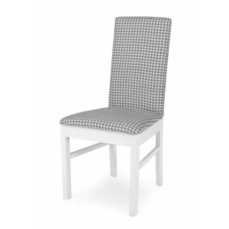 DOLLY szék fehér váz-mintás szövet 