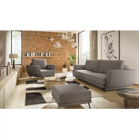 Megis 3f, 1f, pouf lounge ülőgarnitúra szett, szürke