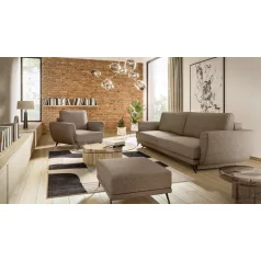 Megis 3f, 1f, pouf lounge ülőgarnitúra szett, bézs