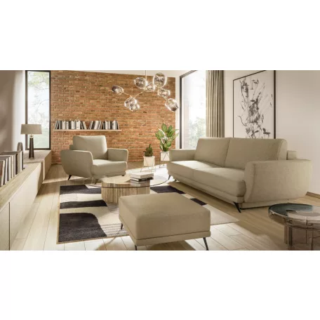 Megis 3f, 1f, pouf lounge ülőgarnitúra szett, bézs