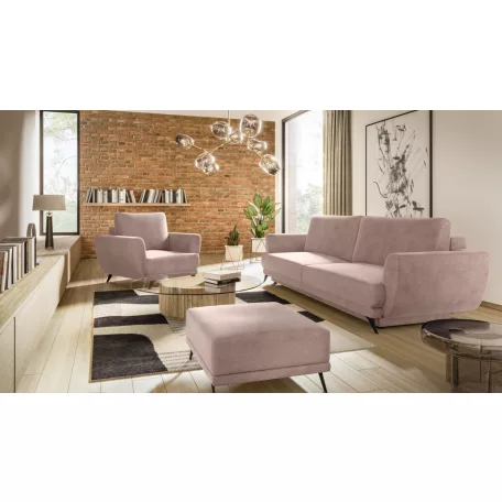 Megis 3f, 1f, pouf lounge ülőgarnitúra szett, rózsaszín