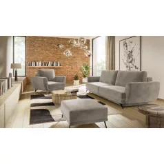 Megis 3f, 1f, pouf lounge ülőgarnitúra szett, bézs