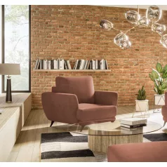 Megis 1f fotel, rózsaszín