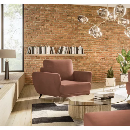 Megis 1f fotel, rózsaszín