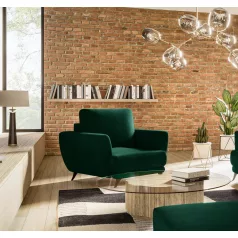 Megis 1f fotel, sötétzöld