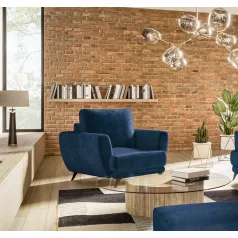 Megis 1f fotel, sötétkék