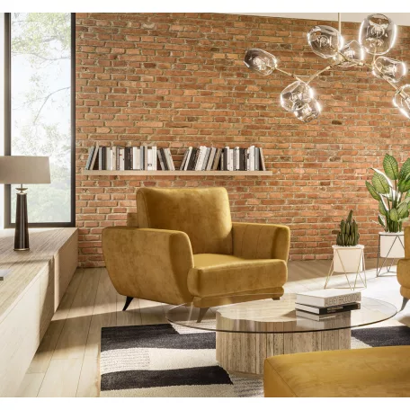 Megis 1f fotel, sárga