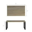 Fresco dohányzóasztal, szürke