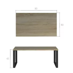 Fresco dohányzóasztal, szürke