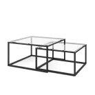 Táblázat cloue dohányzóasztal, üveg