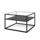 Linze asztal dohányzóasztal, üveg