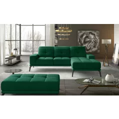   Corner torrense + pouf ülőgarnitúra szett, sötétzöld, jobb