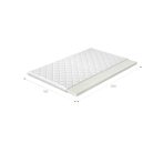 Topper t25 160x200 hipoallergén huzat, fehér