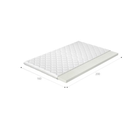 Topper t25 160x200 hipoallergén huzat, fehér