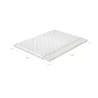 Topper t25 180x200 hipoallergén huzat, fehér