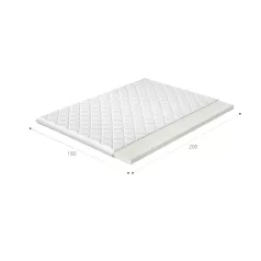 Topper t25 180x200 hipoallergén huzat, fehér