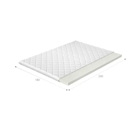 Topper t25 180x200 hipoallergén huzat, fehér