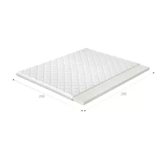 Topper t25 200x200 hipoallergén huzat, fehér
