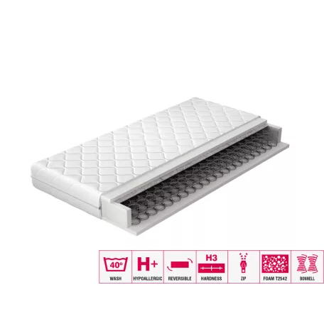 Bonell  matrac orsola 160x200 hipoallergén huzat, fehér