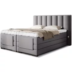 Veros 140x200 boxspring ágy  szürke