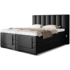 Veros 140x200 boxspring ágy  fekete